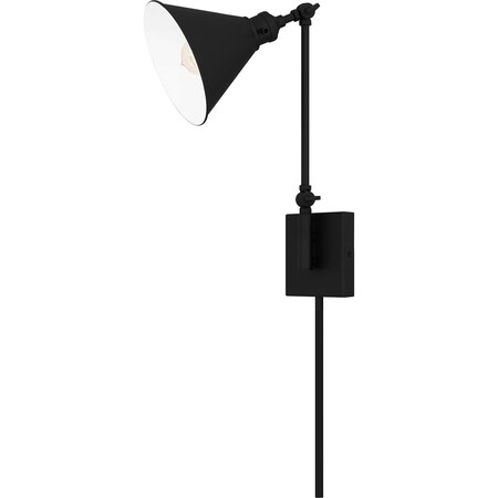 Quoizel Wood Wall 1 Light Matte Black QW16133MBK